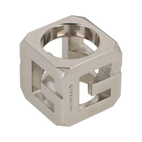Givenchy G Cube Ring Silver Mens